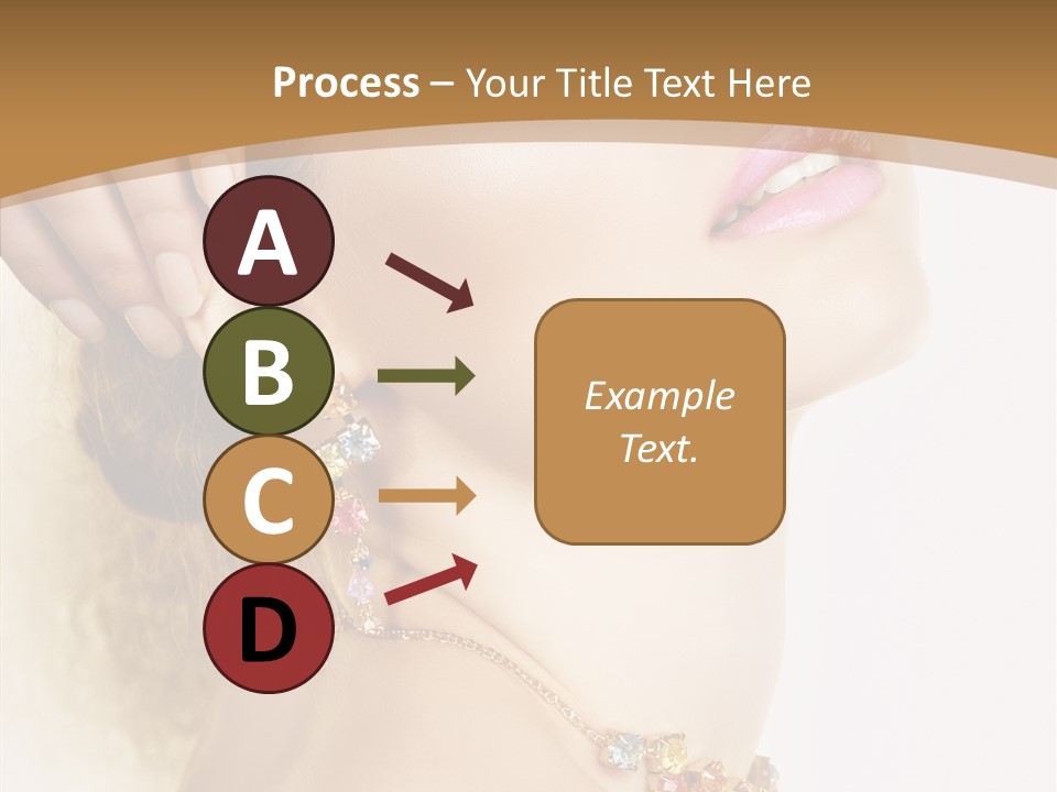 Person Lip Gloss Feathers PowerPoint Template