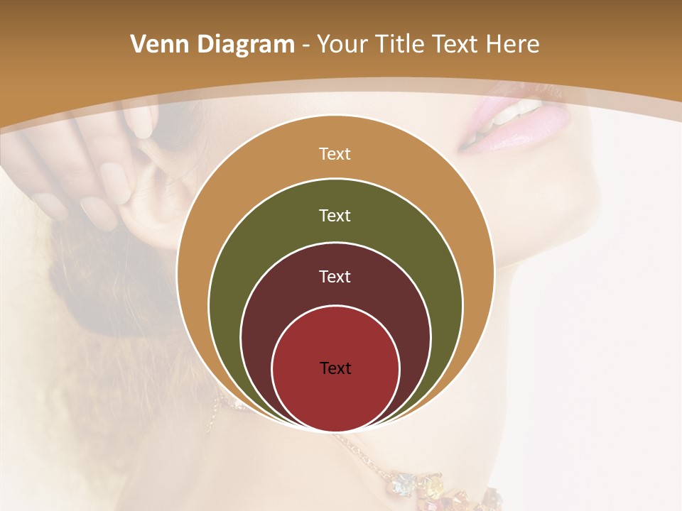 Person Lip Gloss Feathers PowerPoint Template