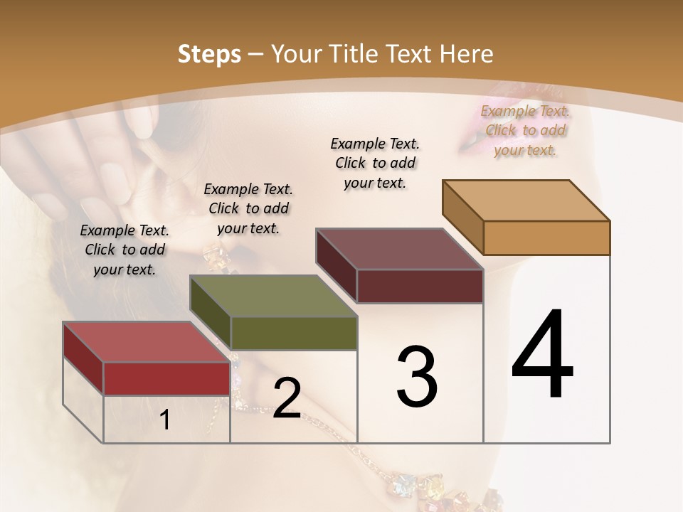 Person Lip Gloss Feathers PowerPoint Template