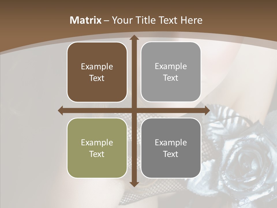 Fishnet Beret Blue PowerPoint Template