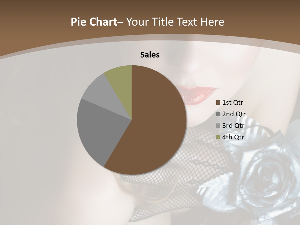 Fishnet Beret Blue PowerPoint Template