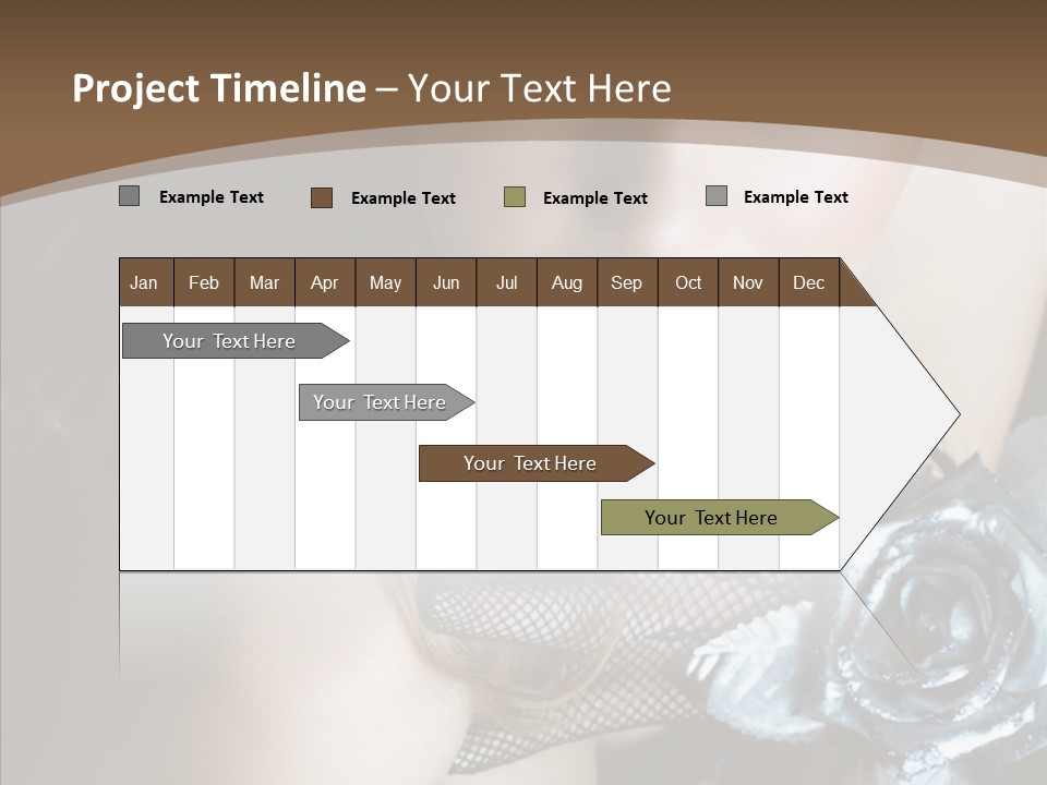 Fishnet Beret Blue PowerPoint Template