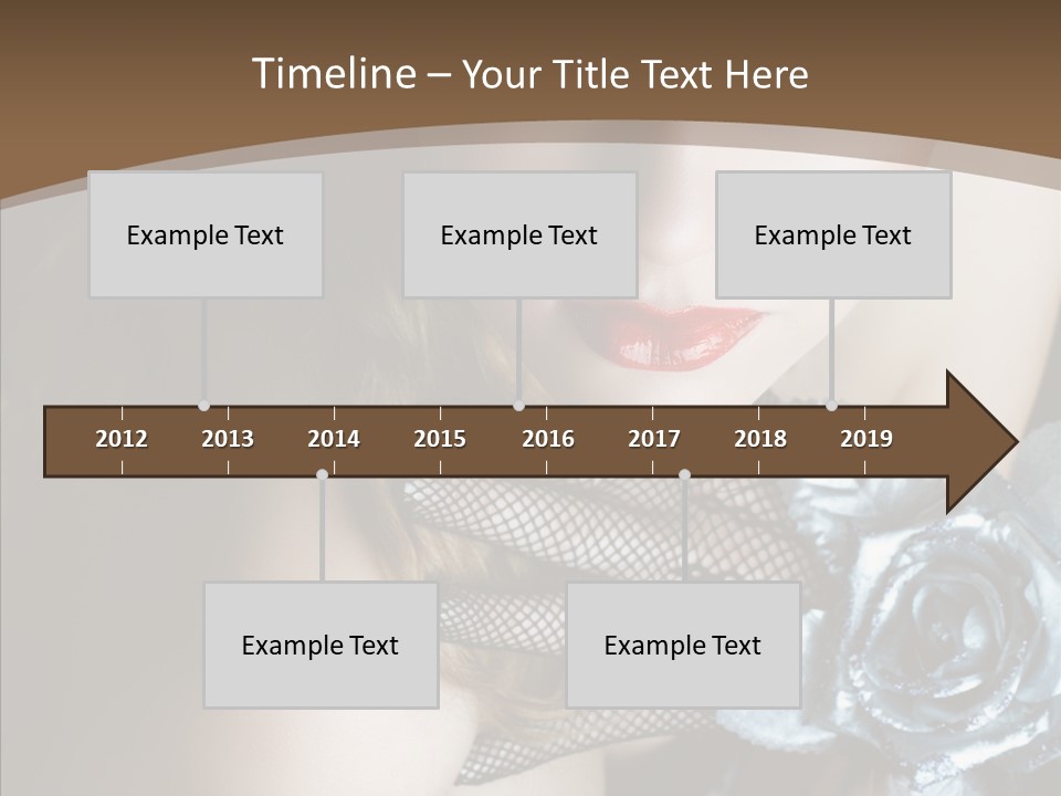 Fishnet Beret Blue PowerPoint Template