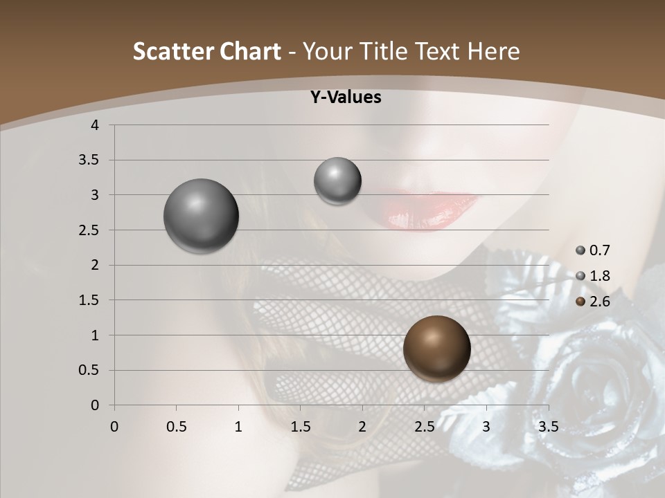 Fishnet Beret Blue PowerPoint Template