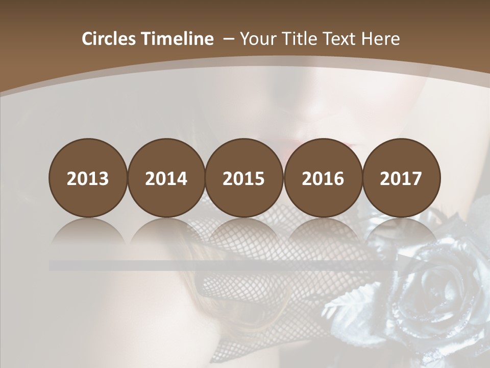 Fishnet Beret Blue PowerPoint Template