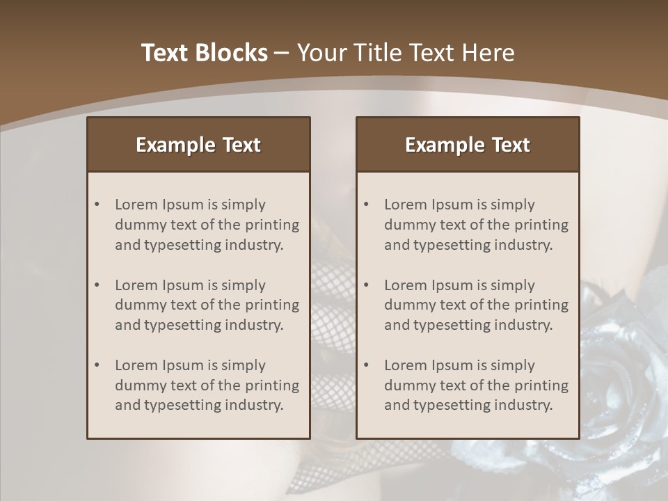 Fishnet Beret Blue PowerPoint Template