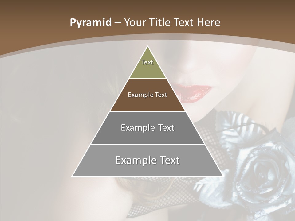 Fishnet Beret Blue PowerPoint Template