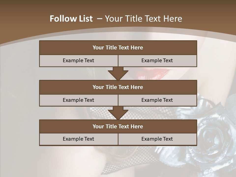 Fishnet Beret Blue PowerPoint Template