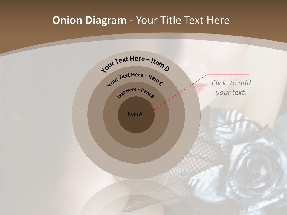 Fishnet Beret Blue PowerPoint Template