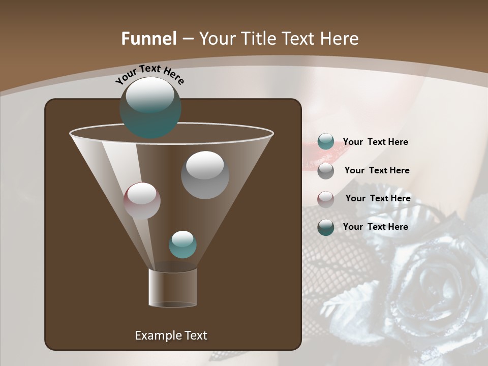 Fishnet Beret Blue PowerPoint Template