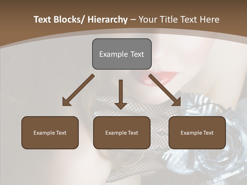 Fishnet Beret Blue PowerPoint Template