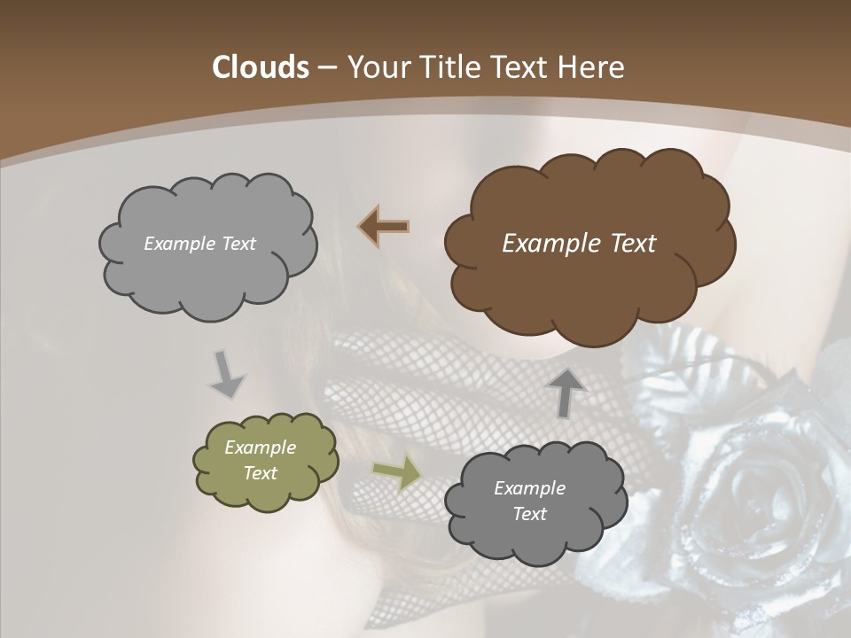 Fishnet Beret Blue PowerPoint Template