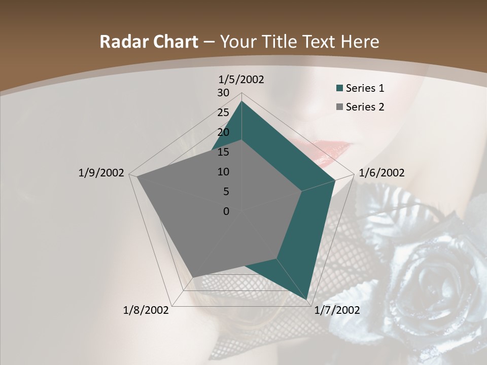 Fishnet Beret Blue PowerPoint Template