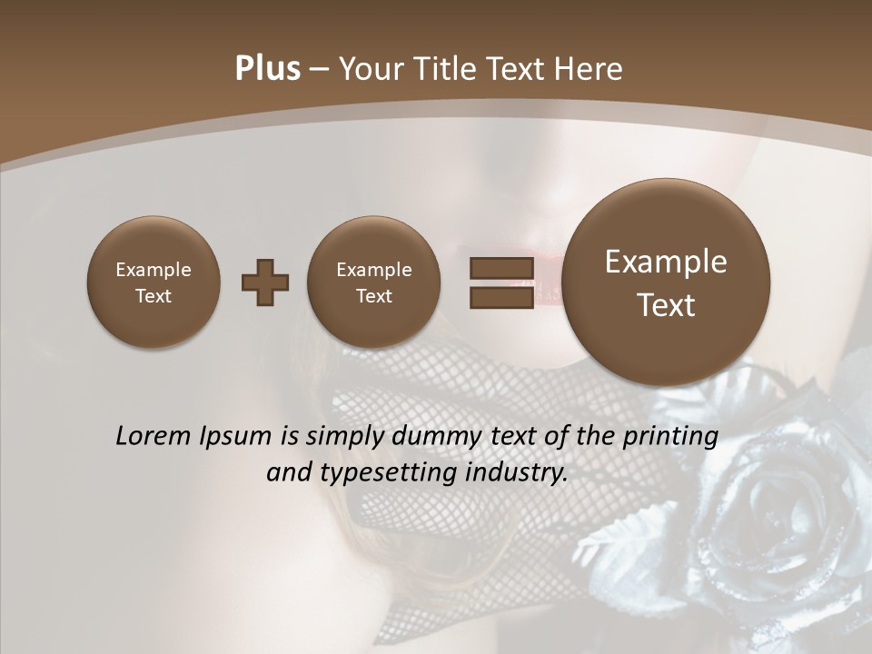 Fishnet Beret Blue PowerPoint Template