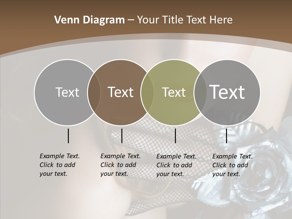 Fishnet Beret Blue PowerPoint Template