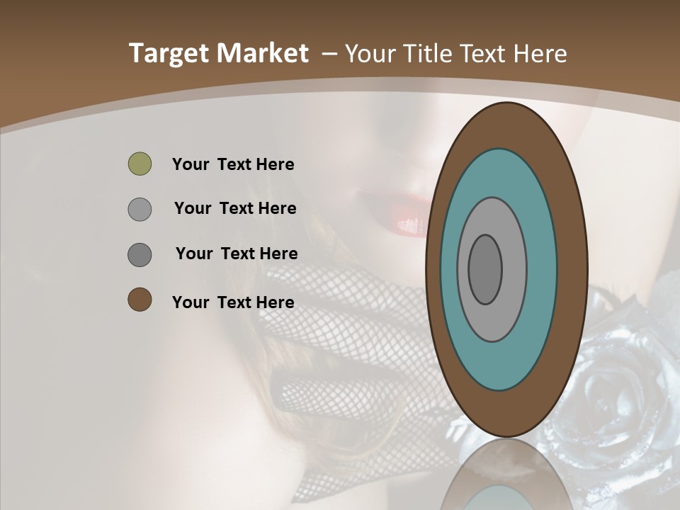 Fishnet Beret Blue PowerPoint Template