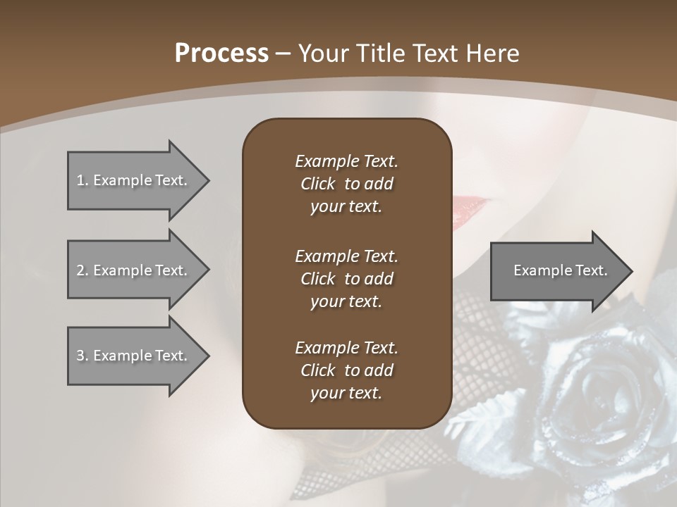 Fishnet Beret Blue PowerPoint Template