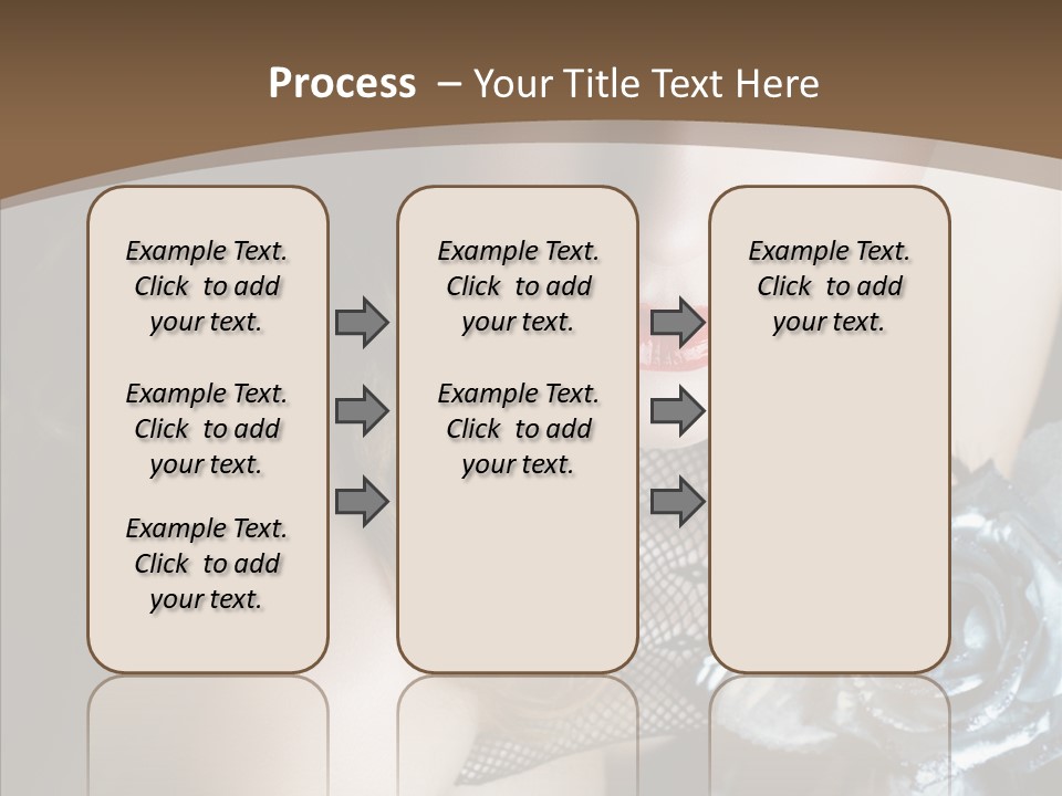 Fishnet Beret Blue PowerPoint Template