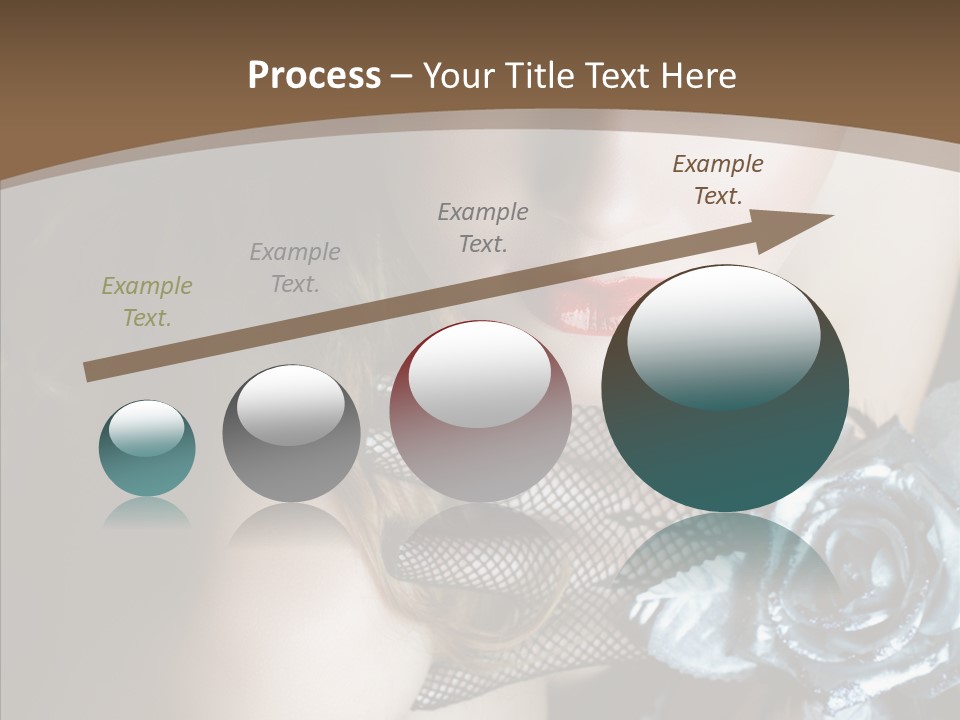 Fishnet Beret Blue PowerPoint Template