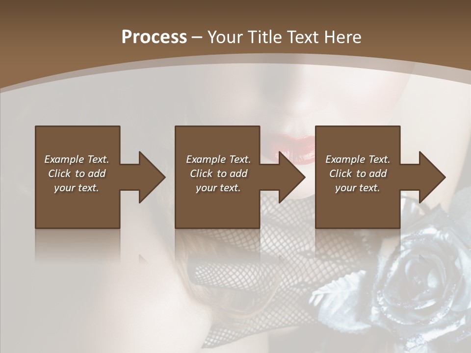 Fishnet Beret Blue PowerPoint Template