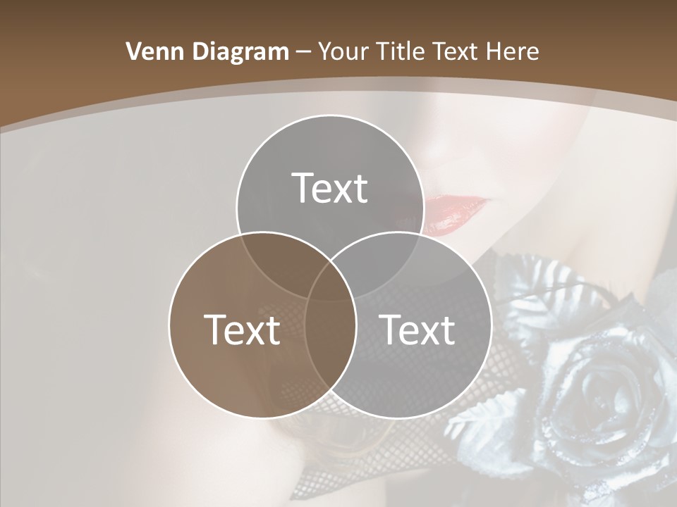 Fishnet Beret Blue PowerPoint Template