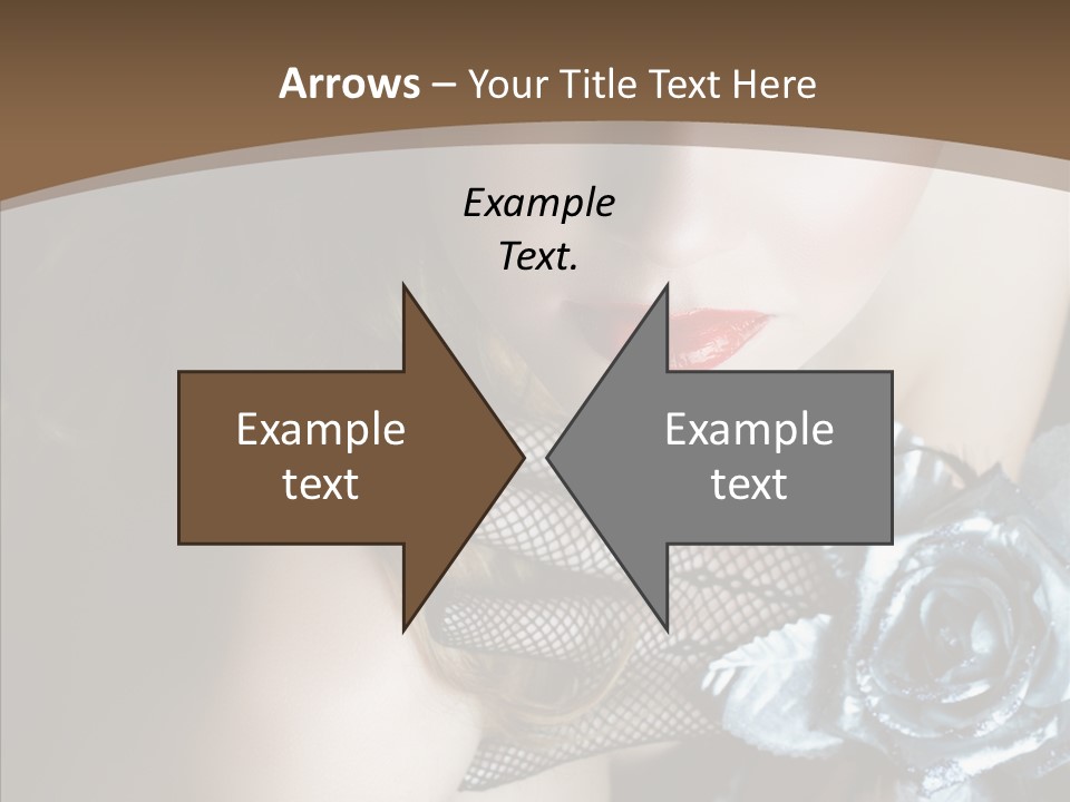 Fishnet Beret Blue PowerPoint Template