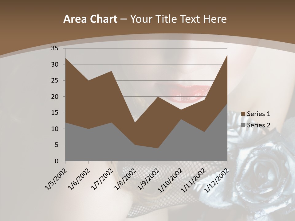 Fishnet Beret Blue PowerPoint Template