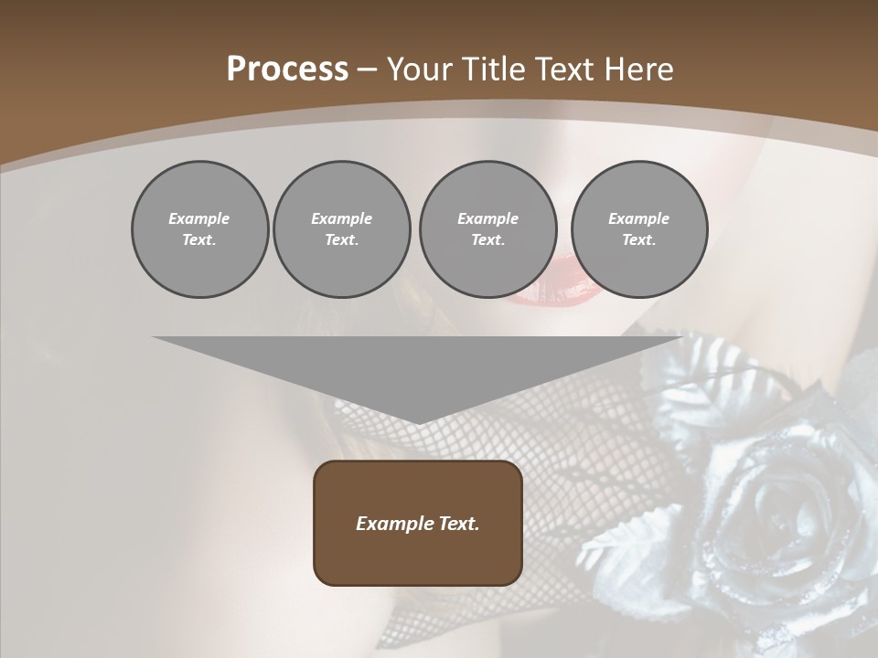 Fishnet Beret Blue PowerPoint Template