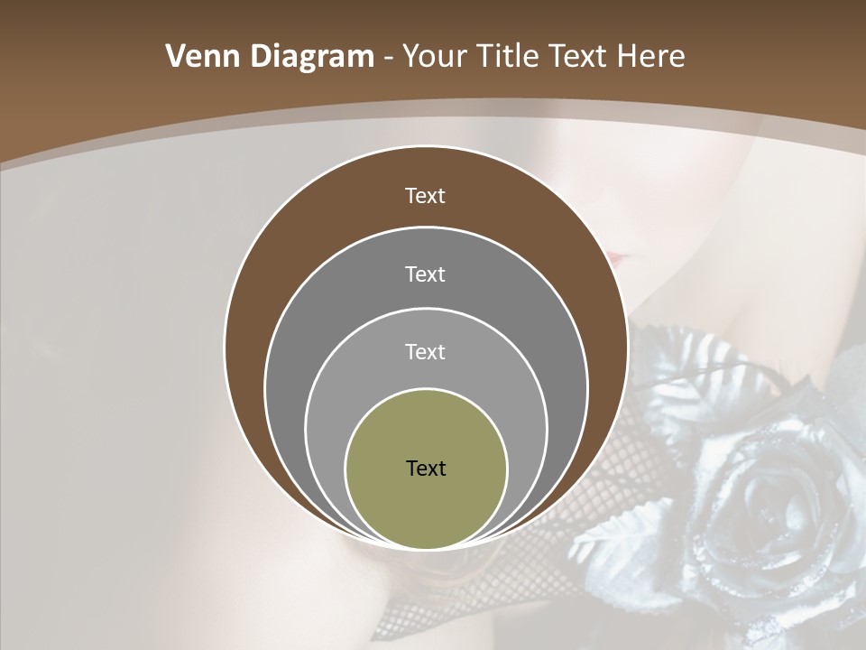 Fishnet Beret Blue PowerPoint Template