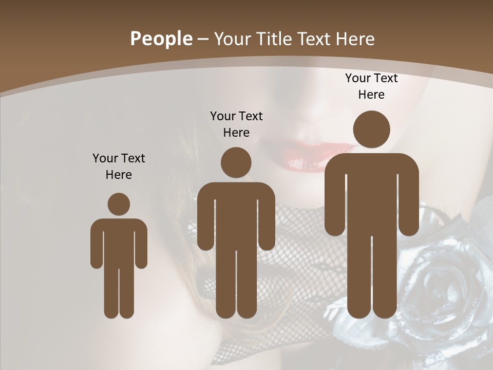 Fishnet Beret Blue PowerPoint Template