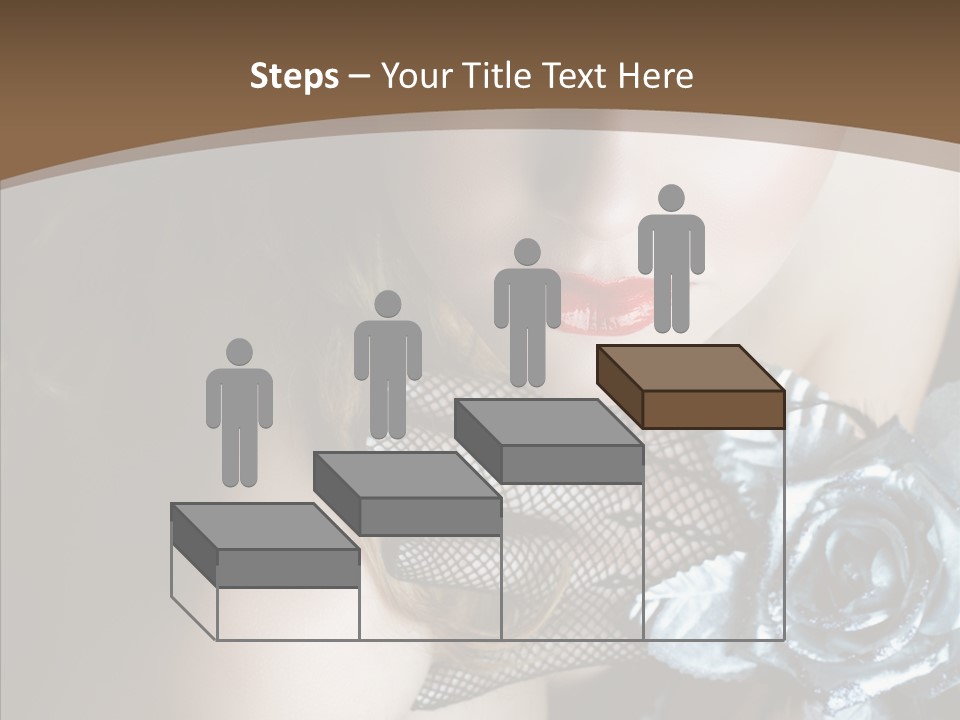 Fishnet Beret Blue PowerPoint Template