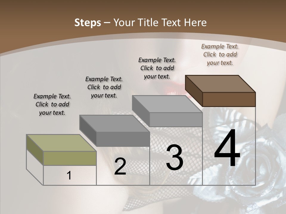 Fishnet Beret Blue PowerPoint Template