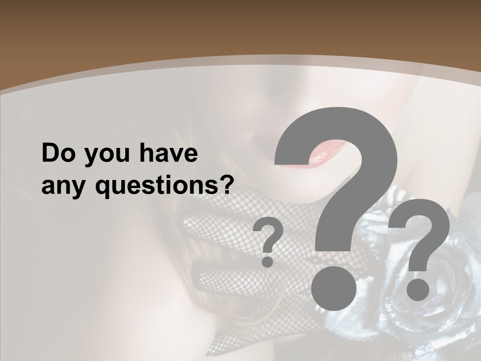 Fishnet Beret Blue PowerPoint Template