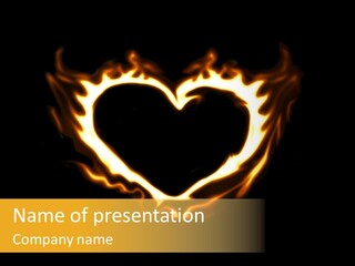 Love Orange Yellow PowerPoint Template