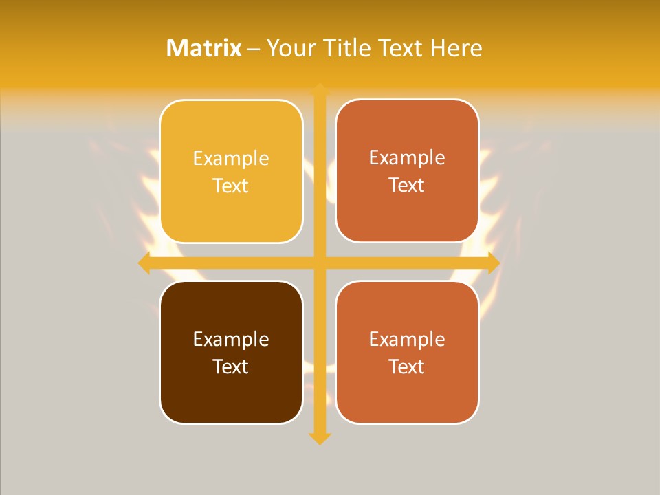 Love Orange Yellow PowerPoint Template