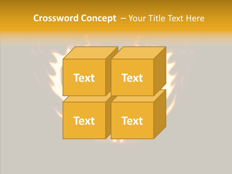 Love Orange Yellow PowerPoint Template