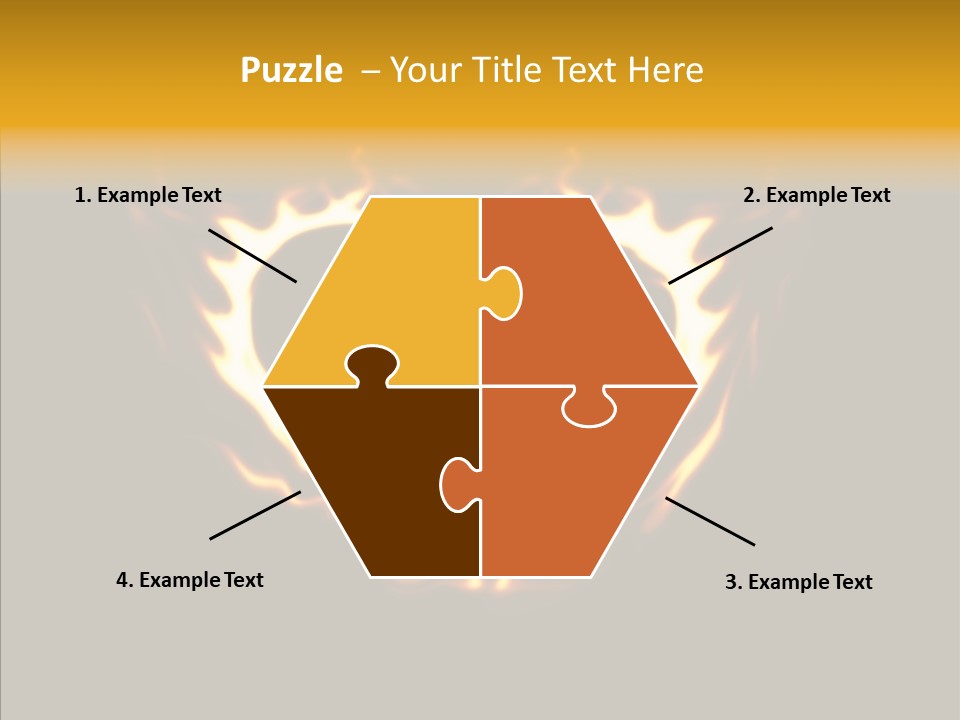 Love Orange Yellow PowerPoint Template