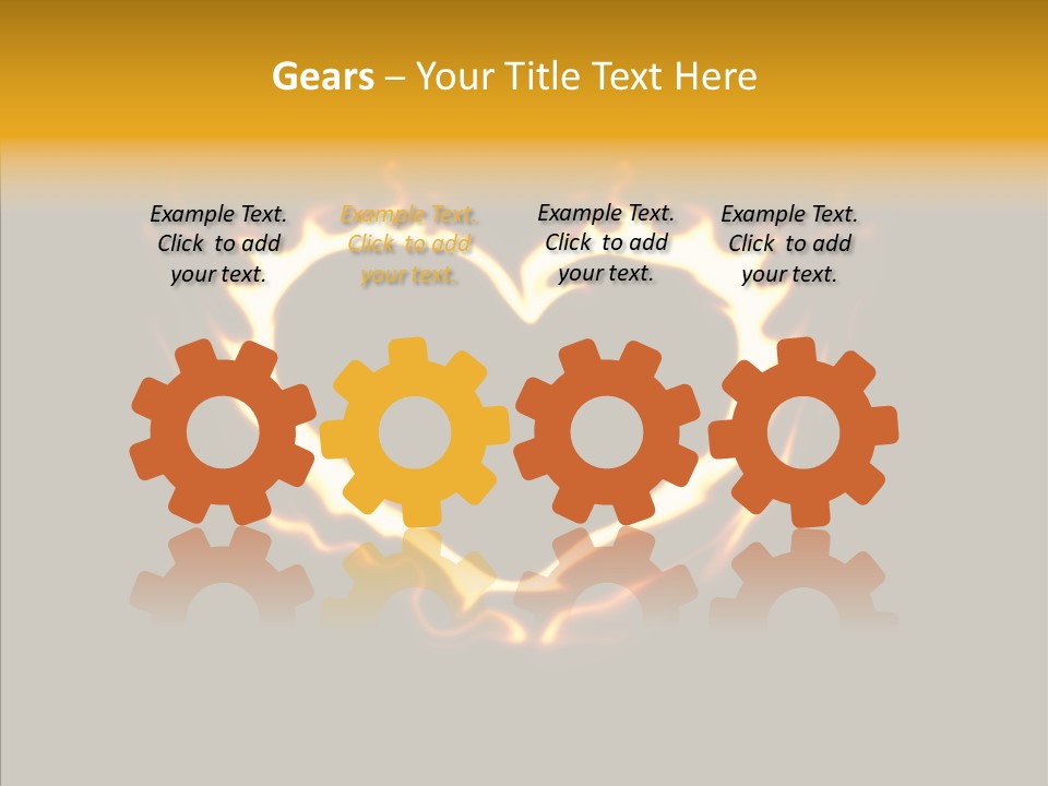 Love Orange Yellow PowerPoint Template