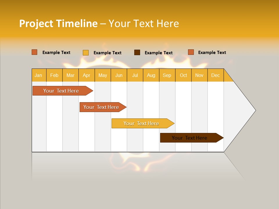 Love Orange Yellow PowerPoint Template