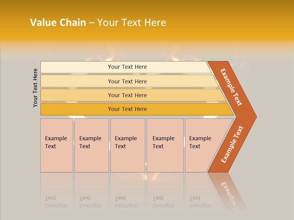 Love Orange Yellow PowerPoint Template