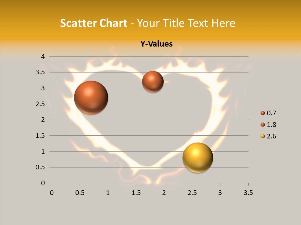 Love Orange Yellow PowerPoint Template