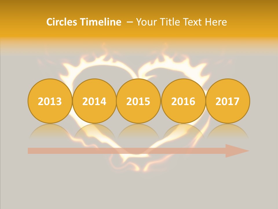 Love Orange Yellow PowerPoint Template