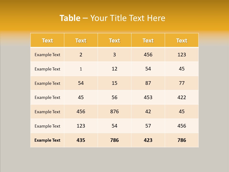 Love Orange Yellow PowerPoint Template
