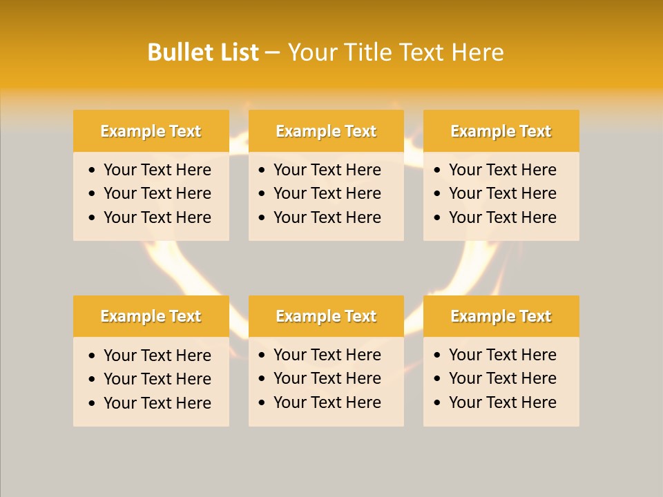 Love Orange Yellow PowerPoint Template