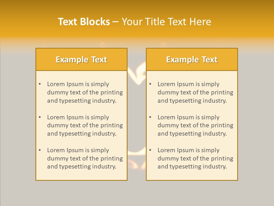 Love Orange Yellow PowerPoint Template