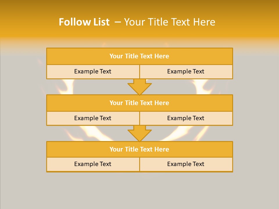 Love Orange Yellow PowerPoint Template