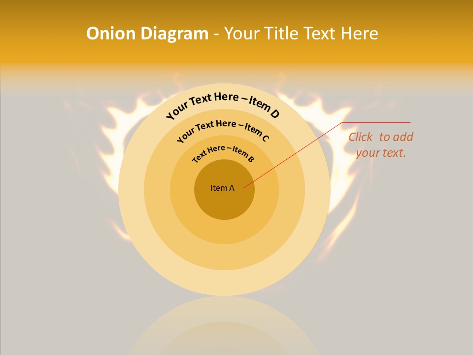 Love Orange Yellow PowerPoint Template