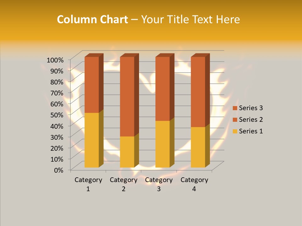 Love Orange Yellow PowerPoint Template