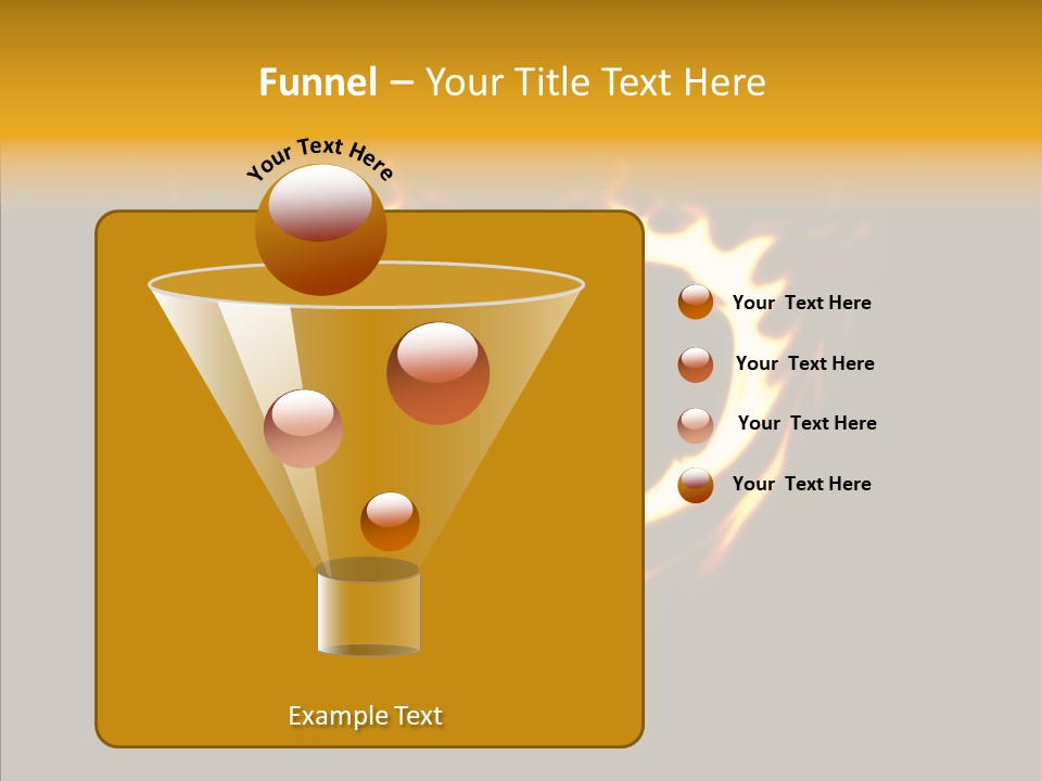 Love Orange Yellow PowerPoint Template