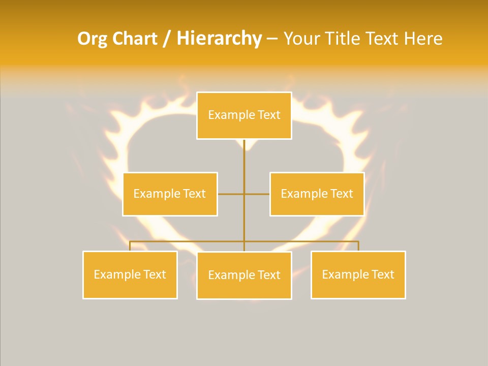 Love Orange Yellow PowerPoint Template
